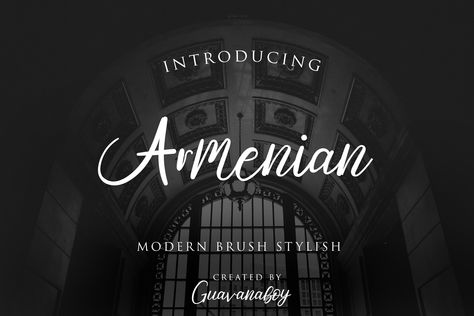 Armenian Font - Modern brush Font, Modern Stylish Font, Branding Font, Signature font, Fonts for Cricut, Classy Font, Logo SVG Font by GuavanaboyStudio on Etsy Armenian Fonts, Font Branding, Police Logo, Fonts For Cricut, Classy Fonts, Geometric Font, Projets Cricut, Social Media Photography, Font Logo