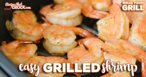 Do you love grilled shrimp and want an easy recipe to make it at home? Our Easy Grilled Shrimp couldn't be simpler. Cook on your traditional outdoor grill or Ninja Foodi Grill. via @recipescrock Chicken Ninja Foodi, Shrimp Slow Cooker, Steak Cooking Times, Easy Marinated Chicken, Grill Shrimp, Easy Grilled Shrimp Recipes, Grilled Chicken Dinner, Carbquik Recipes, Ninja Foodi Grill