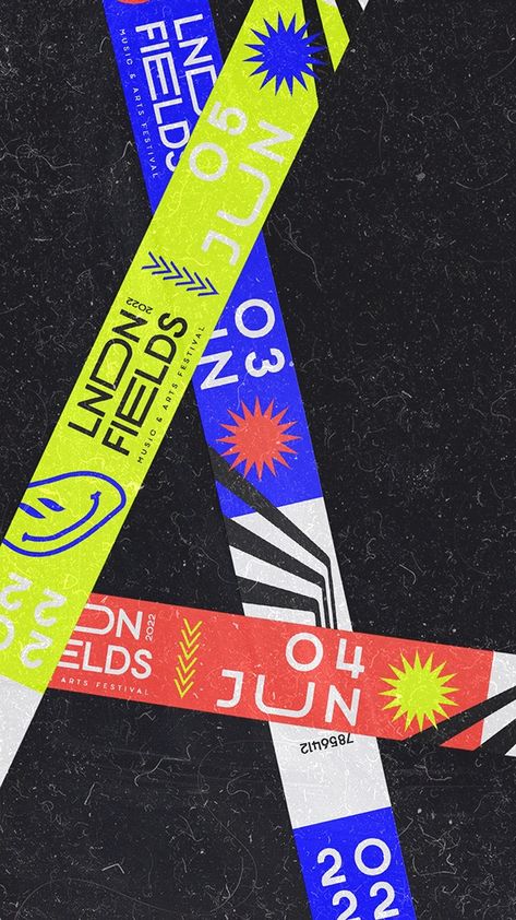 LNDN Fields | Visual Identity :: Behance Concert Branding, Identity Card Design, Wristband Design, Music Festival Poster, Event Poster Design, Church Graphic Design, Conference Design, Graphic Design Lessons, Music Design