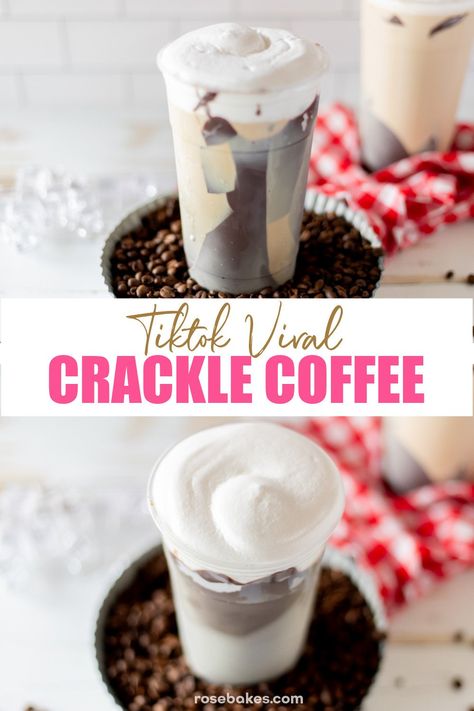 TikTok Viral Crackle Coffee has taken the internet by storm. And it has so many names... Viral Cracking Coffee, Cracked Coffee, Chocolate Shell Coffee, Dirty Coffee, Cracked Chocolate Coffee, etc. Whatever you call it, this chocolate crackle coffee is incredibly simple and fun to make and you don't need any special or deluxe coffee machine. Crackle Coffee, Cracking Coffee, Dirty Coffee, Orange Julius Recipe, Chocolate Crackles, Mocha Frappe, Cold Coffee Recipes, Chocolate Melting Wafers, Coffee Ingredients