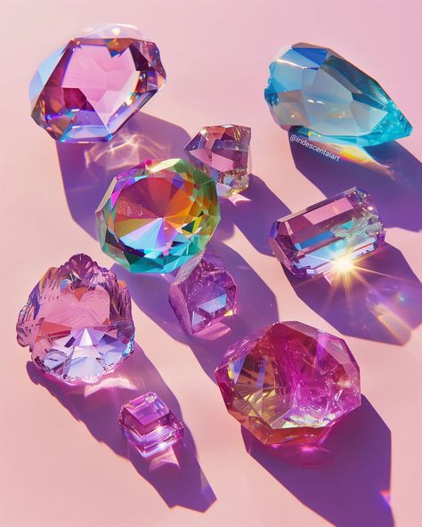 There's just something so aesthetically pleasing about these jewels 💎✨ #Jewels #IridescentJewels #IridescentGems #IridescentJewels #Iridescent #IridescentAIArt #IridescentArt #Gems #Gemstones #Gemstone #Jewel Diamond Aesthetic Gem, Gem Aesthetic, Gemstone Aesthetic, Dusk Aesthetic, Gem Painting, Gem Design, Iridescent Art, Glitter Phone Wallpaper, Gems Art