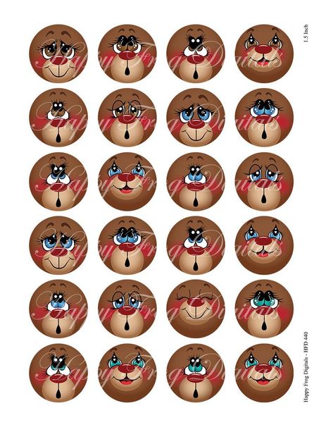 Reindeer faces Set 1 1.5 1 30 mm 25 mm | Etsy Painted Reindeer Faces On Wood, Reindeer Faces On Wood, Reindeer Wood Crafts, Reindeer Eyes, Reindeer Faces, Scrap Books, Reindeer Craft, Reindeer Face, Snowman Faces