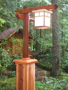 Craftsman lamp post with copper light Lamp Post Ideas, Craftsman Lamps, Solar Lamp Post, Driveway Lighting, Copper Light, Outdoor Lamp Posts, Lamp Post Lights, Lantern Post, Copper Lighting