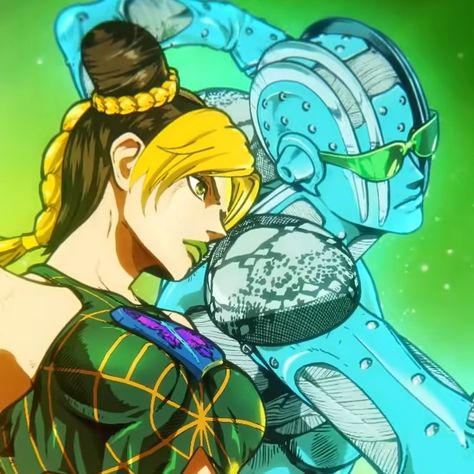 Jolyne Kujo, Jolyne Cujoh, Anime, Blue