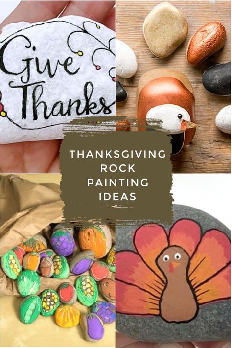 These fun Thanksgiving painted rocks are perfect for your holiday rock painting. Use them as table decor, give them as party gifts, or hide them around your city. #rockpainting101 #thanksgiving #paintedrocks Thanksgiving Rock Painting, Thanksgiving Painted Rocks, Fall Rock Painting Ideas, Fall Rock Painting, Painted Rock Designs, Thanksgiving Rocks, Love Painted Rocks, Pie Drawing, Rock Painting Tutorials