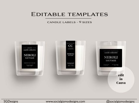 Vertical Candle Labels, Candle Logo Design, Candle Label Design, Candle Labels Printable, Candle Template, Label Candle, Candle Jar Labels, Candle Photography, Custom Label Design