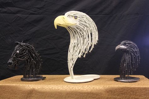 Art Fer, German Eagle, Computer Speakers, Eagle Art, Metal Desk, Metal Sculptures, Textile Sculpture, Sculpture Projects, Forging Metal