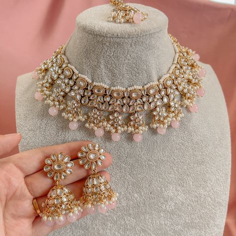 Nikkah Jewelry, Pakistani Necklace, South Asian Jewelry, Asian Bridal Jewellery, Desi Jewellery, Punjabi Jewelry, Bridal Necklaces, Jewellery Bangles, Pakistani Jewellery