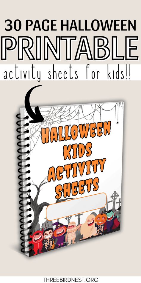 Halloween Activity Sheets Pack For Kids- 30 Free Printable Pages Of Halloween Fun - This Little Nest Halloween printable worksheets, 30 free worksheets for Fall/ Autumn fun during spooky season.  Halloween crafts, Halloween activities, Halloween printables, Halloween fun for kids, Fall fun for kids, Fall Activities, Autumn activities. Halloween Activity Printables Free, Free Halloween Homeschool Printables, Halloween Booklet Printable, Halloween Book Activities 1st Grade, Halloween Book And Activity, Halloweiner Book Activities Free, Halloween Craftivity, Halloween Activity Sheets, Halloween Themed Activities