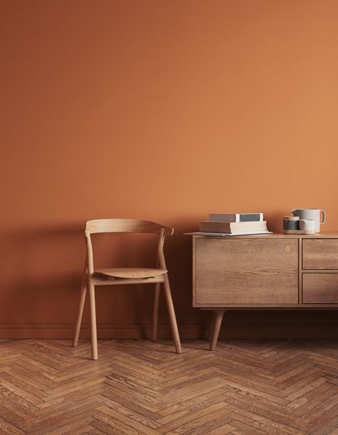 Terra Cotta Bedroom, Green And Terracotta Bedroom, Terracotta Bedroom Ideas, Bedroom Terracotta, Orange Painted Walls, Terracotta Bedroom, Green And Terracotta, Orange Office, Bedroom Colours