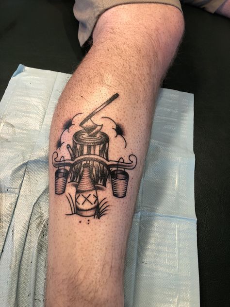 Chop Wood Carry Water Tattoo, Chop Wood Carry Water, Chopping Wood, Old Scool, Cowboy Tattoos, Water Tattoo, World Tattoo, R Tattoo, Modern Tattoos