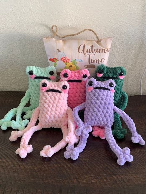 Handmade Crochet Frog, Leggy Frog, Plush frog, grumpy frog Crochet toys free patterns easy #crochettoysfreepatternseasy #crochet #crochettoy #crochetpattern #crochetpatterns 4.401 Leggy Froggy Crochet Pattern Free, Crochet Leggy Frog, Free Patterns For Crochet, Leggy Frog, Grumpy Frog, Boy Crochet Patterns, Crochet Patterns Baby Boy, Frog Crochet, Crochet Cat Toys