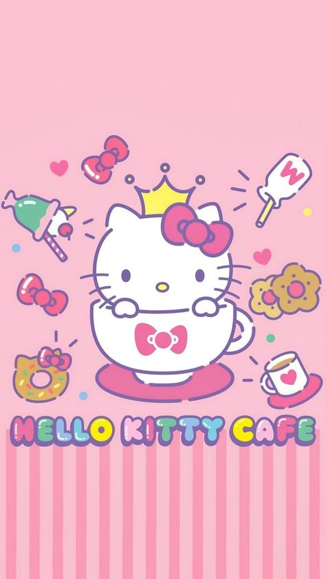 Hello Kitty Bg, Backgrounds Hello Kitty, Donuts Wallpaper, Cranberry Smoothie, Hello Kitty Clipart, Hello Kitty Imagenes, Hello Sanrio, Pink Wallpaper Hello Kitty, Kitty Pictures