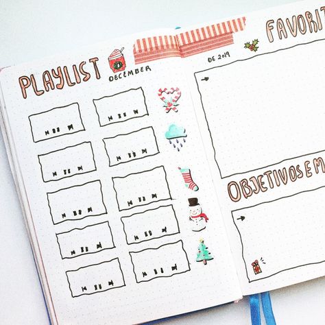 December Playlist Bullet Journal, December Playlist, Playlist Bullet Journal, Playlist Journal, Bullet Journal Christmas, December Bullet Journal, Bullet Journel, Christmas Playlist, Journal Inspo