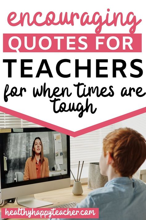 Hey teacher, you’re doing a great job! These encouraging quotes for teachers are just for you! #teacherquotes #encouragingquotesforteachers Quotes To Encourage Teachers, Teacher Encouragement Quotes Motivation, Teacher Self Care Quotes, Teacher Support Quotes, Teaching Motivation Quotes, Teacher Motivation Encouragement, Positive Teacher Quotes Encouragement, Words Of Encouragement For Teachers, Encouraging Teacher Quotes