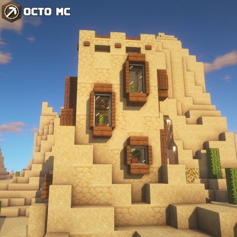 Aesthetic Minecraft Houses, Minecraft Desert House, Minecraft Desert, Minecraft Houses Interior, Aesthetic Minecraft, Houses Interior, Minecraft Interior Design, Desert House, Minecraft Farm