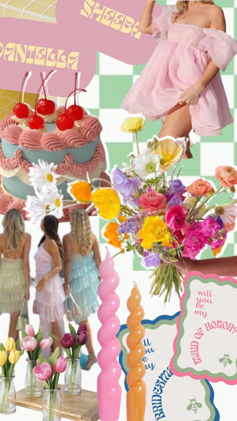 danish pastel bridesmaid proposal bachelorette moodboard aesthetic hen do pastel dubai pink Candy Themed Bachelorette Party, Pastels Bachelorette Party, Pastel Hens Party, Pastel Bachelorette Outfits, Pastel Bachelorette Party, Pastel Bachelorette, Hens Night Theme, Themed Bridesmaid Proposal, Pastel Bridal Party