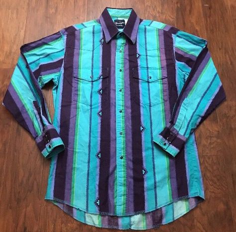 Vintage Western Shirts Men, Country Western Outfits, Country Fits, Season Outfits, Western Fits, Mens Long Sleeve Shirt, Western Casual, Thrift Inspo, Western Clothes