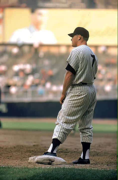 Yankees Pictures, The Mick, Baseball Pictures, New York Yankees Baseball, Baseball Photos, Baseball Stadium, Mickey Mantle, Yankee Stadium, Yankees Baseball