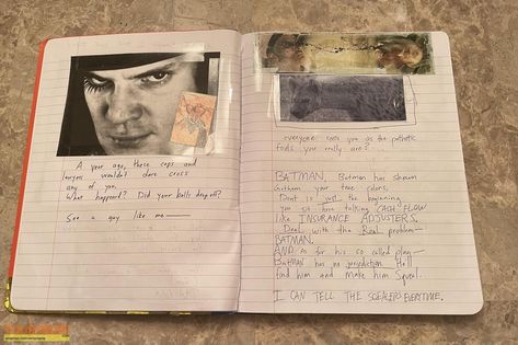 Heath Ledger’s Joker diary that he used to prep for #TheDarkKnight 🃏 Heath Ledger Joker Diary, Dream Life Goals, Joker Heath, Heath Ledger Joker, A Guy Like You, Cartoon Profile Pictures, Diary Ideas, Heath Ledger, Film School