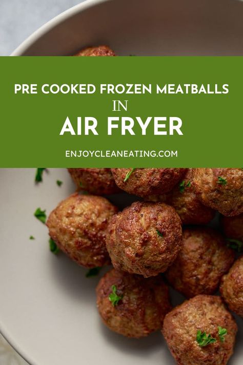 Frozen Meatballs Meatballs In Air Fryer, Frozen Turkey Meatballs, Frozen Italian Meatballs, Cooking Frozen Meatballs, Air Fryer Recipes Chicken Tenders, Frozen Meatball Recipes, Cooks Air Fryer, Frozen Turkey, How To Cook Meatballs