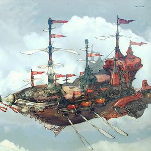 List of airships | Final Fantasy Wiki | Fandom Airship Art, Flying Ship, Steampunk Airship, Anime City, Space Pirate, The Warriors, Dnd Art, Steampunk Art, Ghost In The Shell