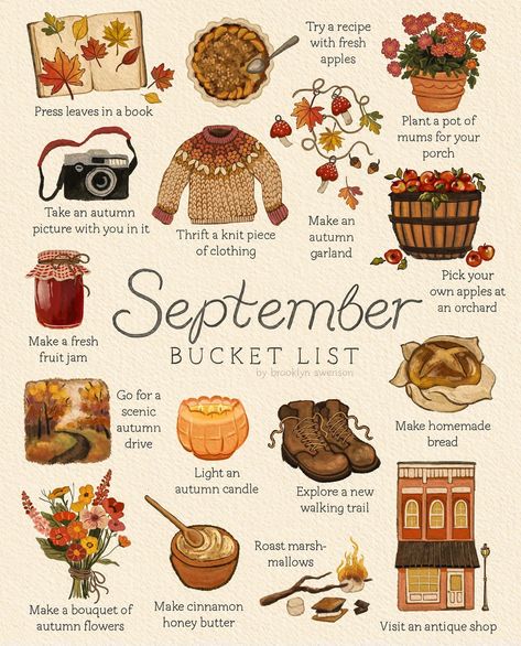 Autumn Bucket List, Bucket List, Instagram, Art