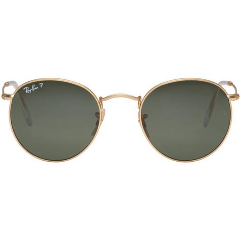 Ray-Ban Gold Round Sunglasses ($190) ❤ liked on Polyvore featuring men's fashion, men's accessories, men's eyewear, men's sunglasses, gold, ray ban mens sunglasses, mens round sunglasses and mens round frame sunglasses Ray Ban Round Sunglasses, Round Sunglasses Men, Men's Eyewear, Sunglasses Mens, Round Frame Sunglasses, Ray Ban Glasses, Aviator Sunglasses Mens, Sunglasses Style, Fashionable Outfits