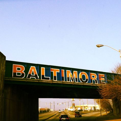 Baltimore Baltimore City Aesthetic, Baltimore Maryland Aesthetic, Baltimore Aesthetic, Maryland Tattoo, Baltimore Street, Baltimore Art, Charm City, City Hospital, Building Signs