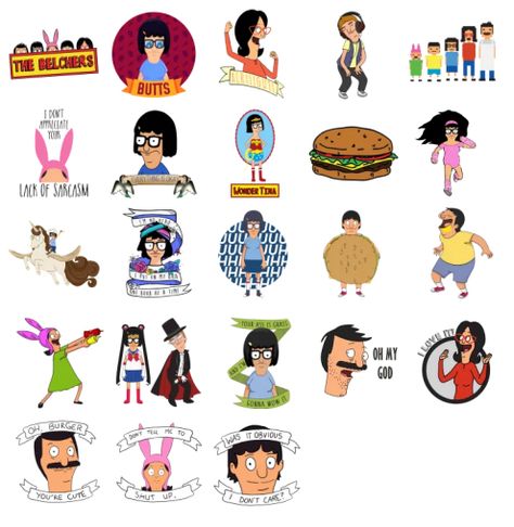 Bob's Burgers Bobs Burgers Clipart, How To Draw Bobs Burgers Characters, Bob’s Burger Tattoo, Bobs Burgers Pride, Bobs Burgers Linda, Burger Cookies, Tøp Wallpaper, Hd Anime Wallpapers, Telegram Stickers