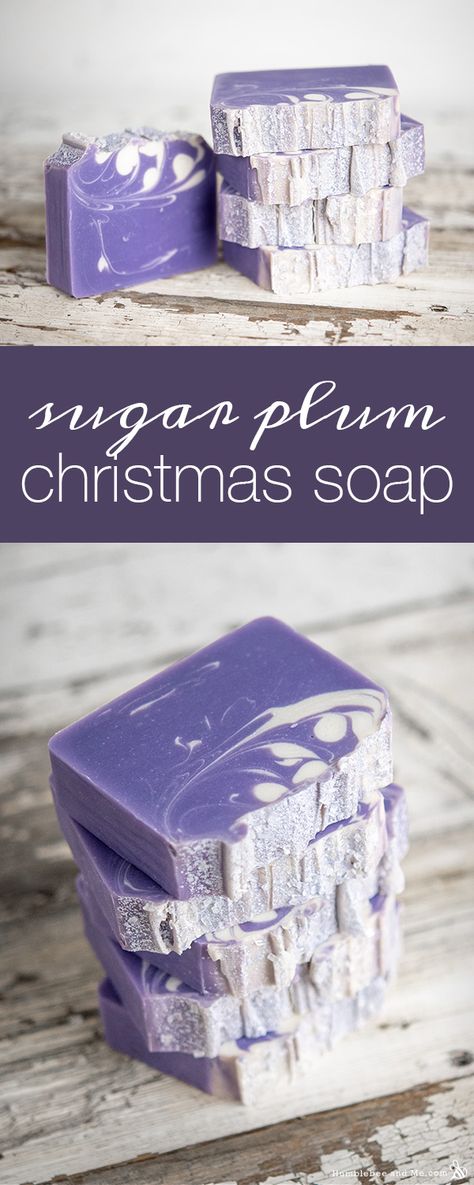 Sugar Plum Christmas, Plum Christmas, Easy Soap Recipes, Handmade Soap Recipes, Cold Process Soap Recipes, Soap Making Recipes, Christmas Soap, Soap Making Supplies, Homemade Soap Recipes