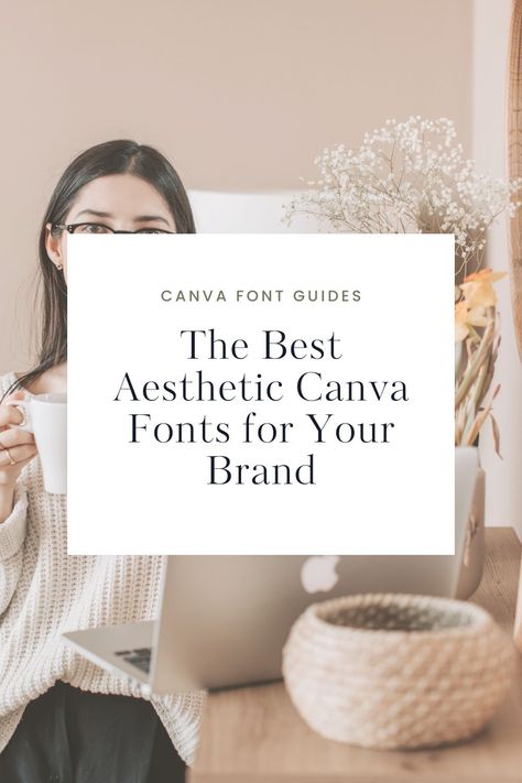 In this article, we’ll show you a list of our favorite aesthetic Canva fonts for branding your business. All of these fonts are available on the free version of Canva. Free Canva Fonts For Logo, Canva Fonts For Branding, Wellness Fonts Canva, Fonts For Wellness Brand, Brand Fonts Canva, Wellness Fonts, Canva Fonts For Logo, Aesthetic Fonts Canva, Font Pairings Canva