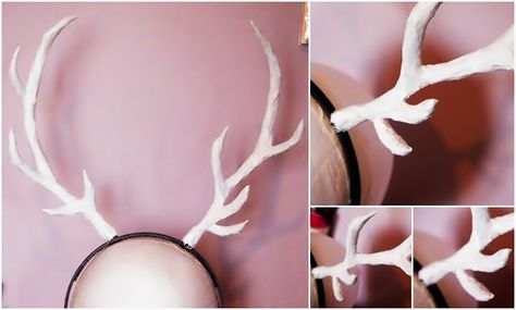 Cateaclysmic: D.I.Y. Fashion Tutorial: Hannibal Inspired Antler Headband Diy Antlers Headband, Diy Deer Antlers, Diy Antler, Diy Antlers, Deer Antlers Headband, Dear Costume, Deer Costume, Antler Headband, Happy Xmas