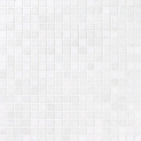 This snow white marble mosaic has white color tones. Our snow white marble 5/8x5/8 mosaic is 12x12 in size with a polished finish. You can use this marble mosaic in backsplash bath floors/walls commercial interior floor commercial interior walls residential interior floors residential interior walls shower floors shower walls applications. Our snow white polished marble mosaic natural stone productneeds to be sealed after installation to maintain beauty of the product. Marble Systems Snow White White Mosaic Tile, Marble Backsplash Kitchen, White Marble Mosaic, Modern Mosaic, Modern Mosaics, White Mosaic, Stone Mosaic Tile, Ceramic Mosaic Tile, Porcelain Mosaic Tile