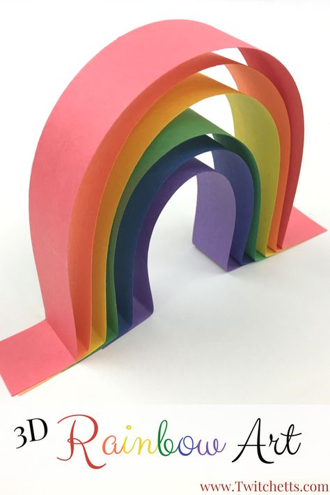 Rainbow Art made from construction paper. These easy construction paper crafts for kids will help teach your child to wait for the glue to dry. Construction paper Rainbow crafts for kids. Easy Construction Paper Crafts, Construction Paper Crafts For Kids, Rainbow Crafts For Kids, 3d Rainbow, Paper Rainbow, Construction Paper Crafts, Art Rainbow, Easy Arts And Crafts, Construction Crafts