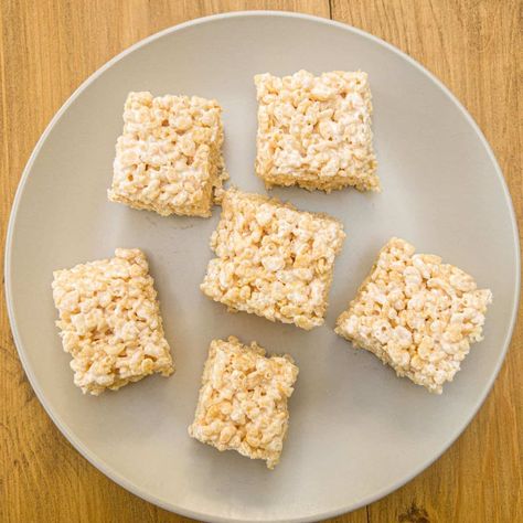 Dairy Free Rice Krispie Treats Dairy Free Rice Krispie Treats, Butter Making, Vegan Marshmallows, Rice Krispie Cereal, Puffed Rice, Rice Cereal, No Bake Snacks, Rice Krispie Treats, Rice Krispie