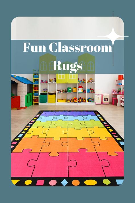 Booooom Jackson Classroom Carpets Kid Rug Children's Classroom Seating Rug for Nursery, School Learning Area, Children's Colorful Area Rug Educational Carpet with Non-Slip Backing(Seats 24),13' x 7'5" #ad Classroom Carpet, Kid Rug, Classroom Carpets, Playroom Mats, Rug For Nursery, Classroom Seating, Baby Playroom, Classroom Rug, Toddler Classroom