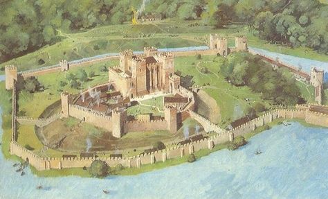 Kenilworth Castle/Norman Castle Kenilworth Castle, Norman Castle, Castle Illustration, Domesday Book, British Castles, Chateau Medieval, English Castles, Medieval Life, Castle Art