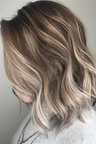 Stylish Ideas with Highlights for Dark Hair ★ Medium Hair Highlights, Lowlights Highlights, Blonde Ombre Hair, Partial Highlights, Brown Hair Shades, Dark Hair With Highlights, Short Hair Balayage, Ombre Hair Color, Brown Hair With Highlights