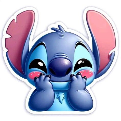 Image Stitch Disney, Stickers Stitch, Stitch Cake Topper, Disney Stickers Printables, Stitch Lilo And Stitch, Vinyle Cricut, Stitch Coloring Pages, Lilo And Stitch Drawings, Paper Box Template