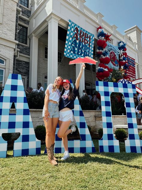 Usa Bid Day Theme, Red White And Blue Bid Day, Alpha Delta Pi Bid Day, My My Miss American Pie Bid Day Theme, Bid Day Themes 2024, Miss American Pie Bid Day, Bid Day 2023, My My Miss American Pie Outfits Sorority, Adpi Bid Day