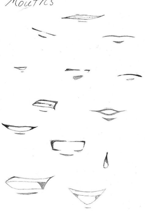 Mouth Drawings, Sketch Mouth, Manga Mouth, Anime Mouth Drawing, Anime Mouth, Anime Nose, Lips Sketch, Drawing Lips, Anime Mouths