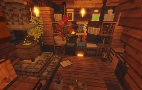 Minecraft Witch, Minecraft Rooms, Minecraft Rp, Interior Minecraft, Witchy Room, Witch Room, Minecraft Room, Witch Design, Minecraft Inspo