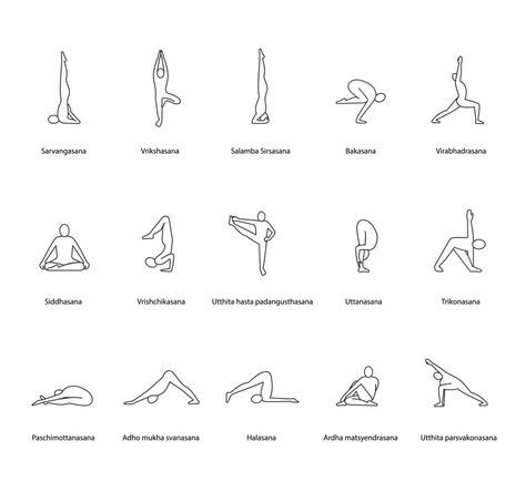 Yoga Pose Tattoo, Schedule Board, Yoga Drawing, Yoga Symbols, Yoga Design, Print Design Art, Easy Yoga Workouts, Yoga Art, Easy Yoga