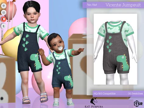 The Sims Resource - Vicente Jumpsuit- Infant Sims 4 Jobs, Sims 4 Male Clothes, Sims Baby, Sims 4 Traits, Sims 4 Cc Kids Clothing, The Sims 4 Packs, Sims 4 Children, Sims 4 Cc Folder, Sims 4 Teen