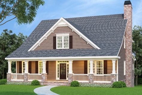 This craftsman design floor plan is 3527 sq ft and has 5 bedrooms and has 4 bathrooms. Cape Cod Plans, Cape Cod House Plans, Exterior House Renovation, Barn Plan, House Trim, Farmhouse Style House Plans, Cape Cod House, Craftsman Style House Plans, Cottage Plan