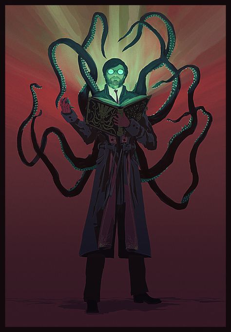 Eldritch Superhero, Dnd Great Old One Warlock Art, Great Old One Warlock Dnd, The Fathomless Warlock, Warlock Tome Pact, Fathomless Warlock Art, Dnd Fathomless Warlock, Dungeons And Dragons Warlock, Eldritch Tome