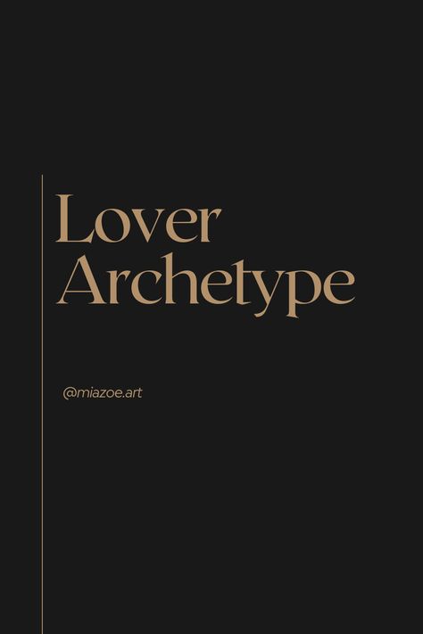 The Archetype Lover profile is passionate about people and experiences. Finds ways to make others feel special. Seeks a deep connection with the other through a shared experience. It is very aesthetic, appreciates and creates beauty and beautiful and functional environments. Archetypes Aesthetic, Lover Archetype, Very Aesthetic, Find Your Passion, About People, Art Instagram, Feeling Special, The Soul, Creating Art