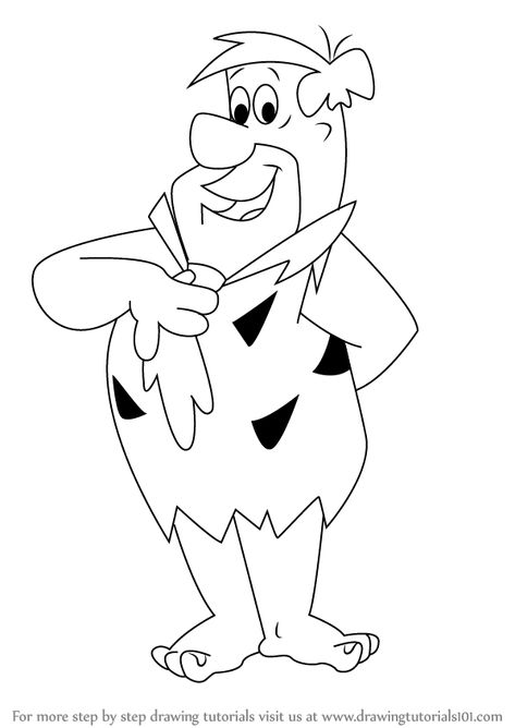 fred flintstone is the male character from the flintstones animated cartoon. We will draw Fred Flintstone in this tutorial. Disney Coloring Sheets, Minnie Mouse Drawing, Desenho Tom E Jerry, Eagle Artwork, Sand Pictures, Elephant Coloring Page, Fred Flintstone, The Flintstones, Drawing Cartoon Characters