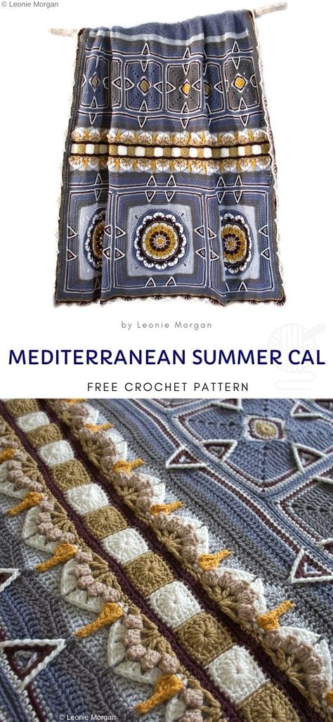 Crochet Cal Patterns, Crochet Cals, Cal Crochet, Crochet Cal, Mediterranean Summer, Fall Blanket, Crochet Granny Square Blanket, Manta Crochet, Crochet Afghans